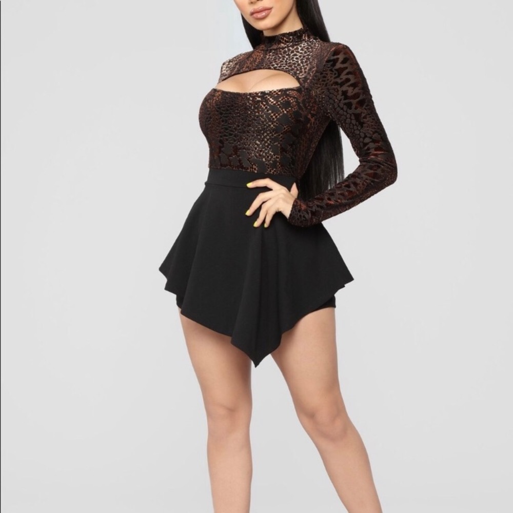 Leopard Print Long Sleeved Romper